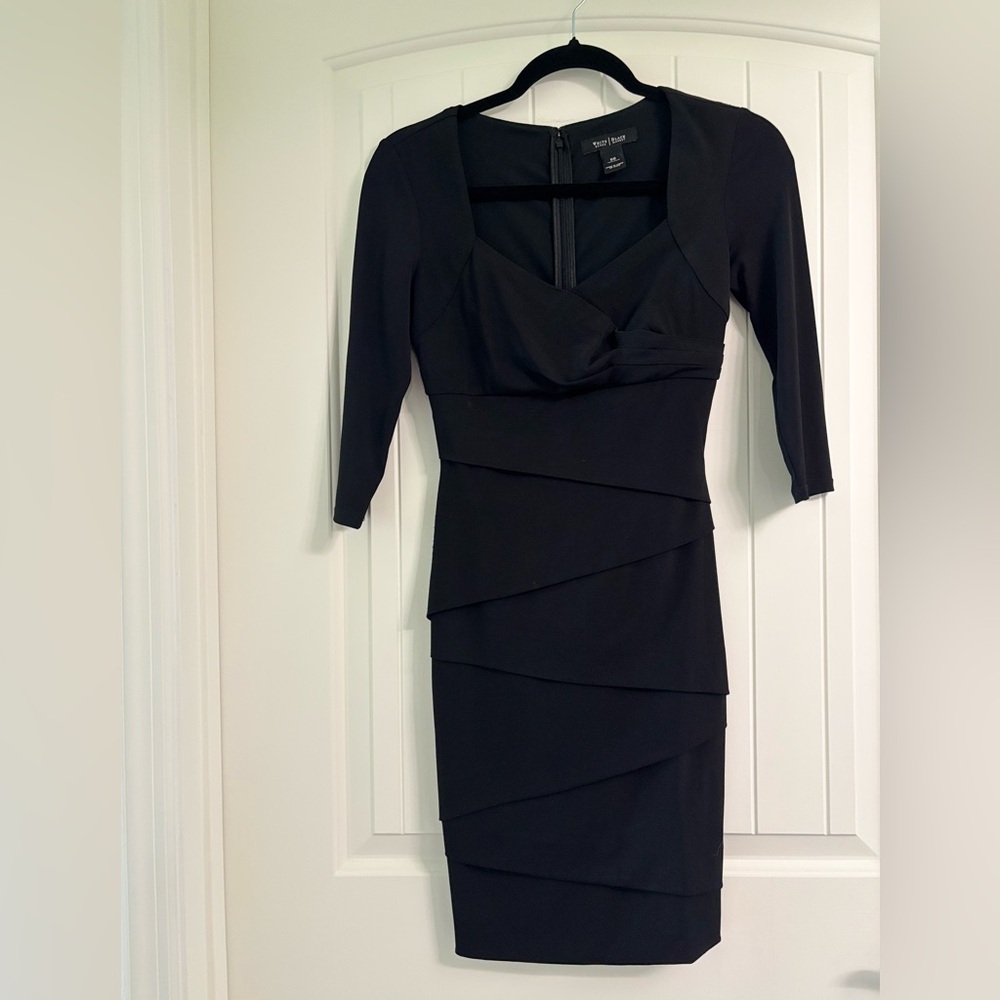 White House Black Market Layered Black Dress